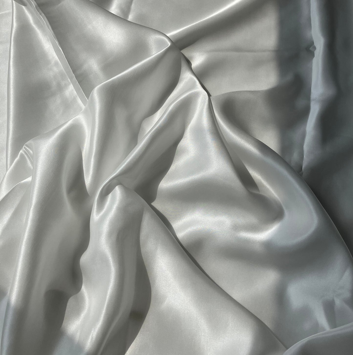 16 Momme Silk EcoVero Satin 140cm Width Natural White