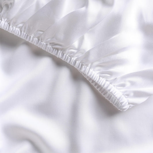 Organic Bamboo Fitted Sheet - White