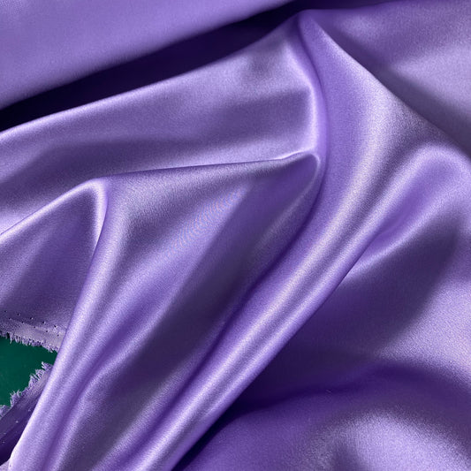 22 Momme Viola Silk Satin Crepe 140cm Width