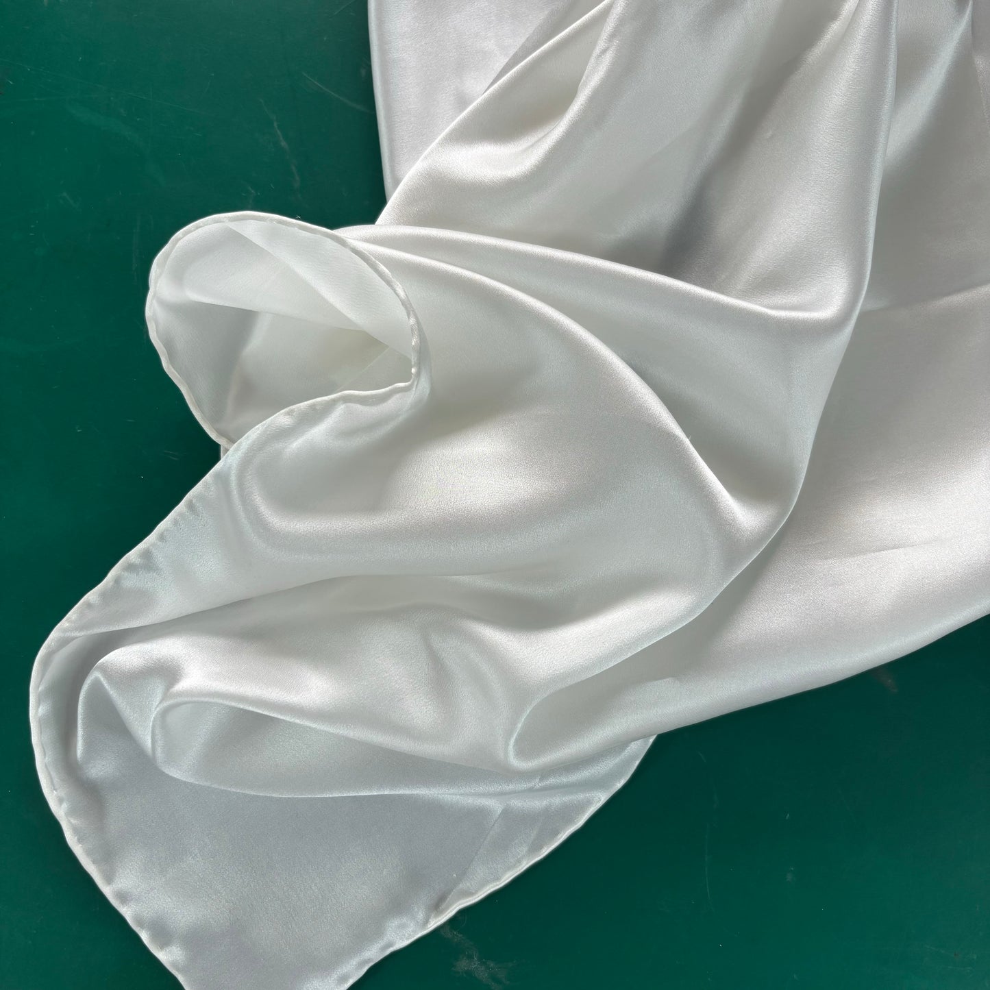 12mm Silk Satin Scarves With Hand Rolled