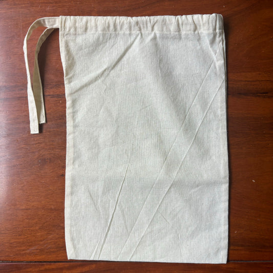 Organic Cotton Drawstring Bag